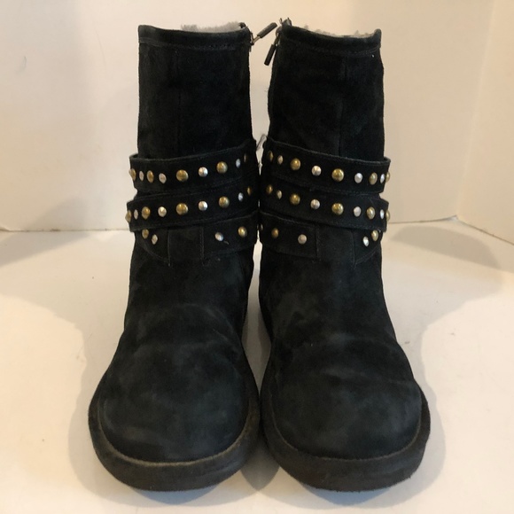 UGG Shoes - UGG Australia Clovis Black Studded Boots RARE! 10